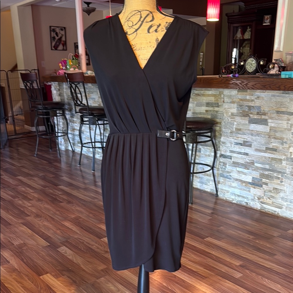 Michael Kors size small “little black dress” v neck dress